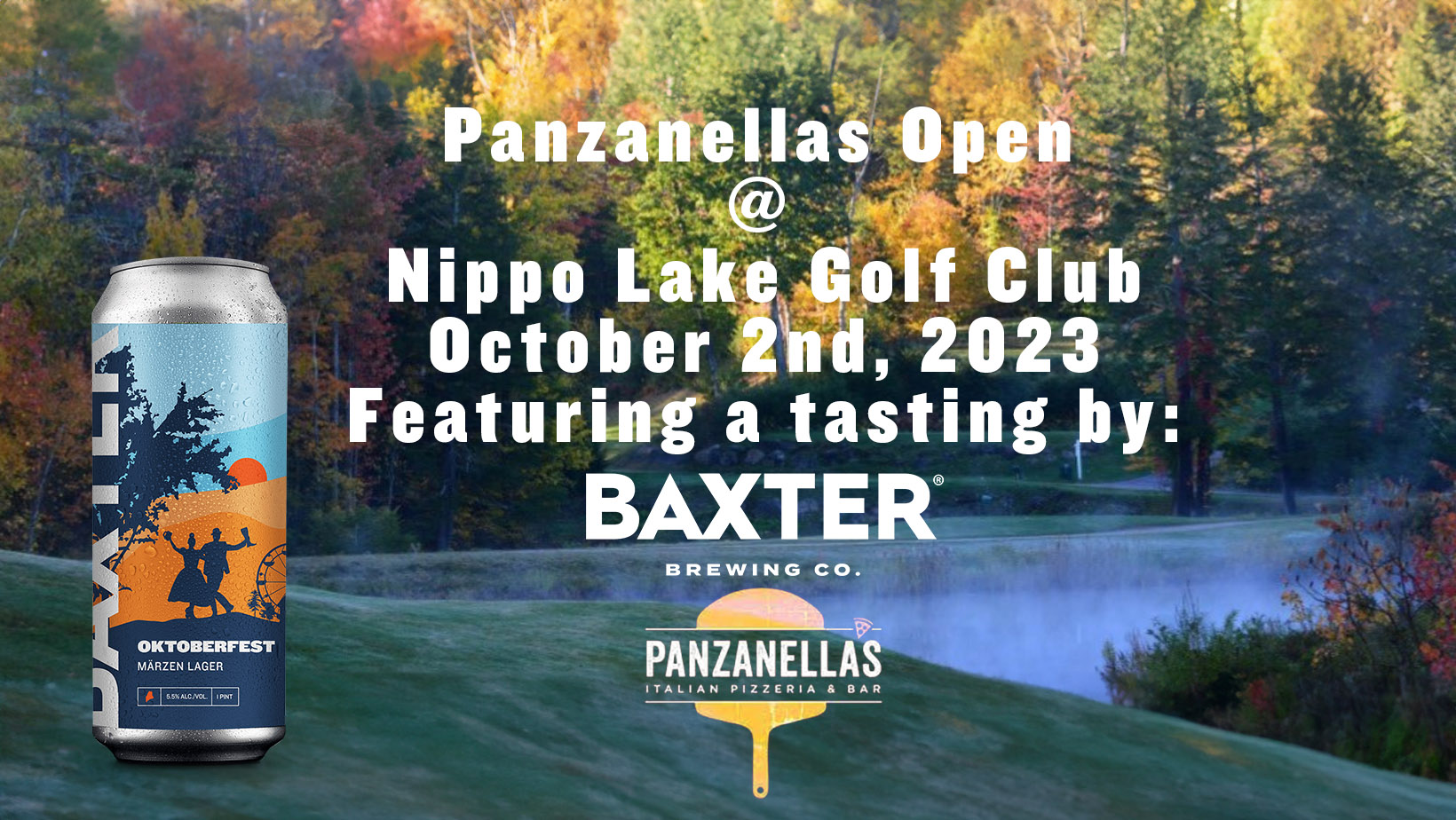 Image promoting a tasting event at the panzanellas golf open