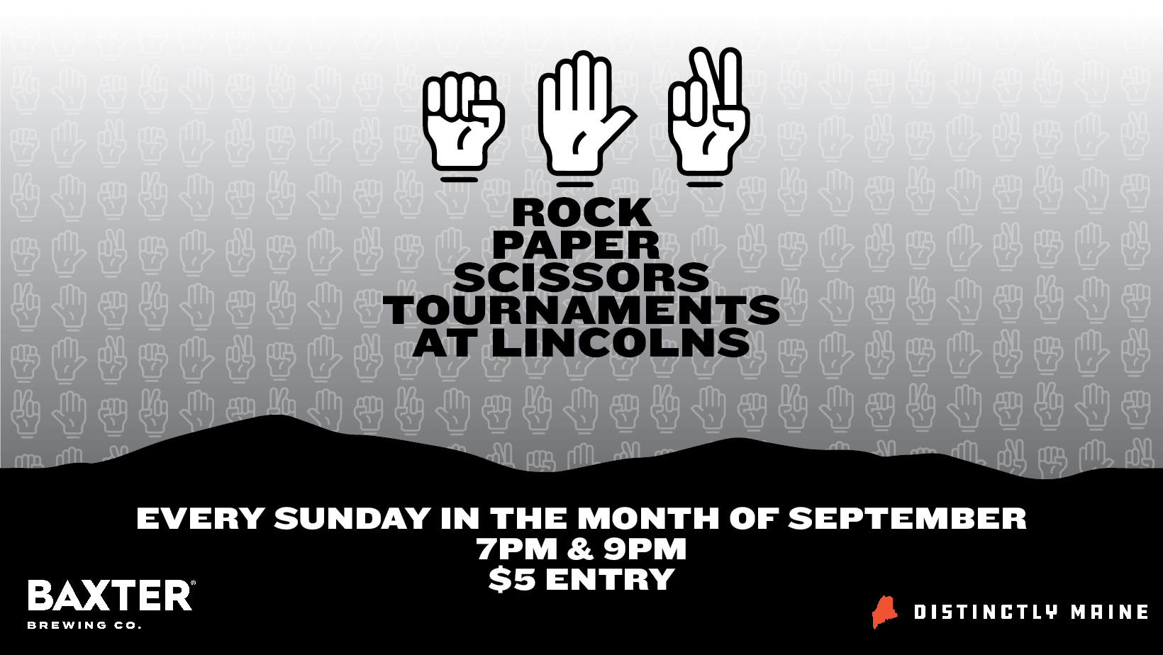 image of rock paper scissors tournament happening every sunday in september at Lincolns in Portland