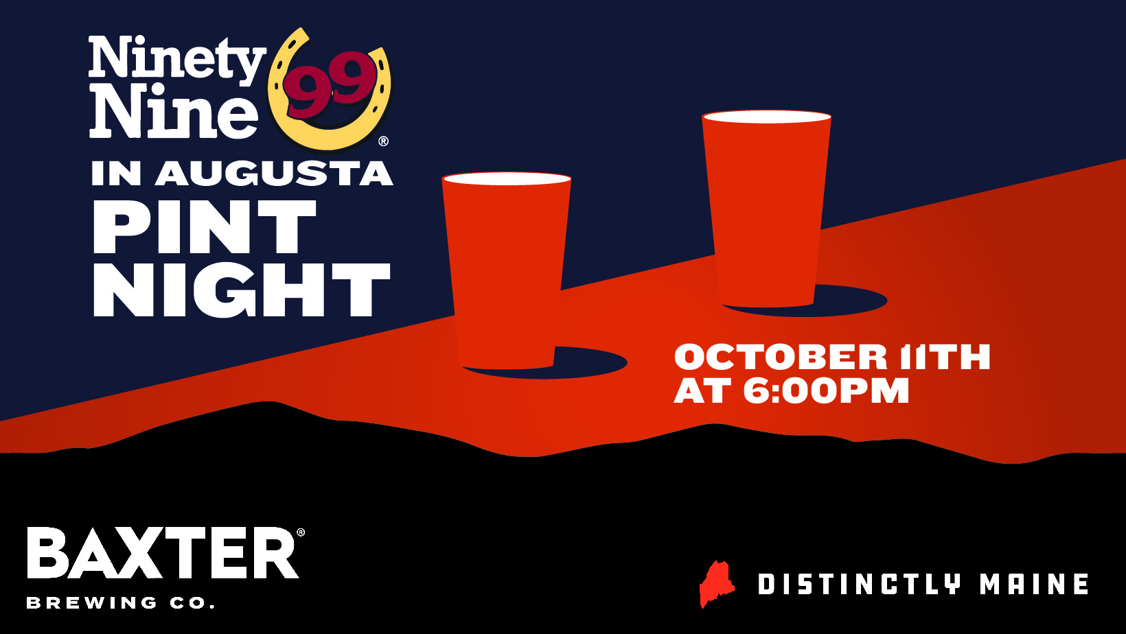 image promoting a Pint Night at 99 in Augusta