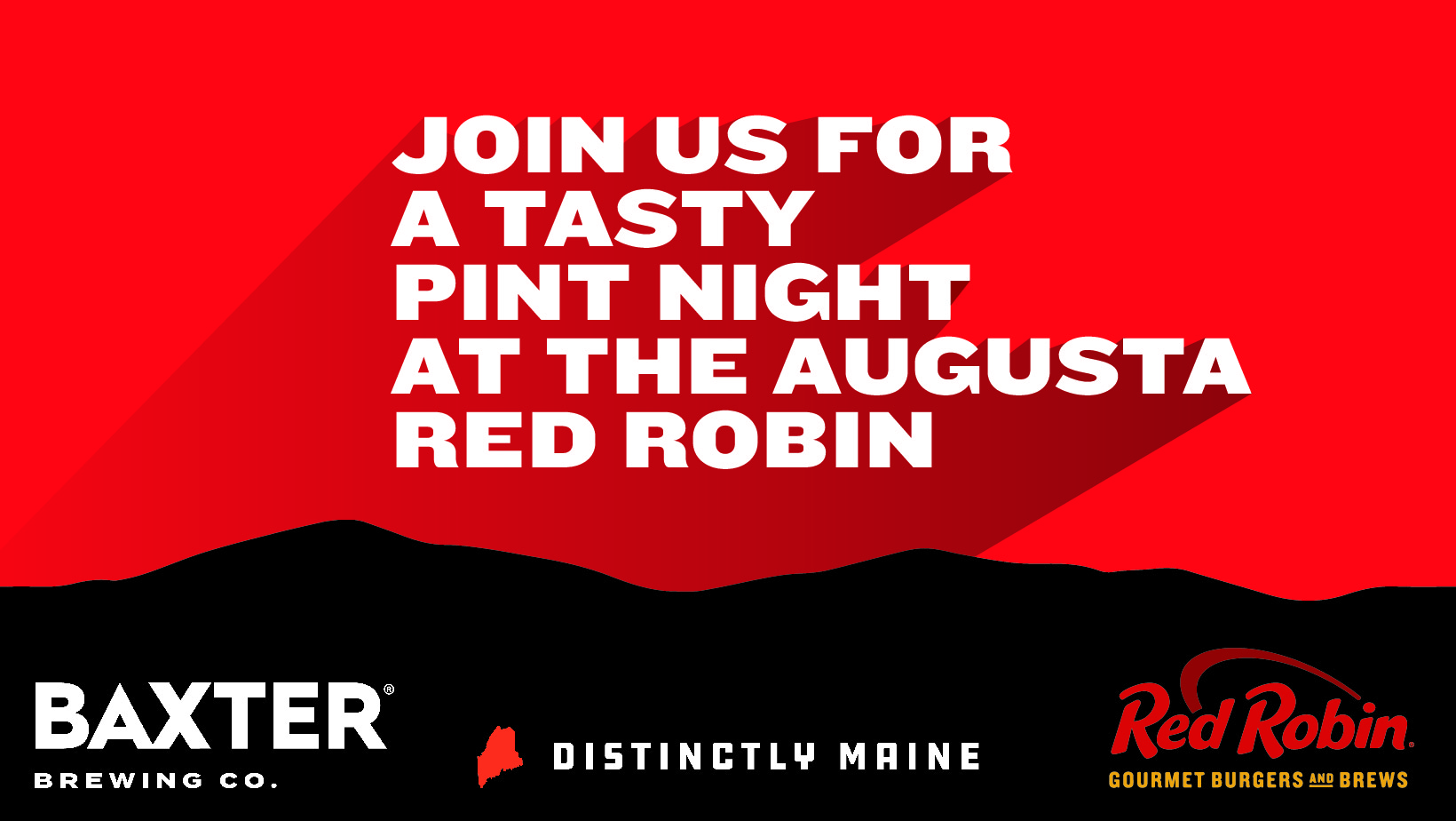 image promoting a pint night at Red Robin in Augusta.