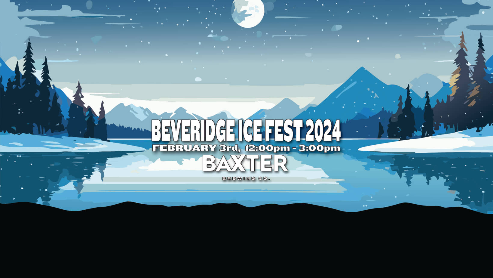 image promoting an event on february 3rd beveridge Ice fest